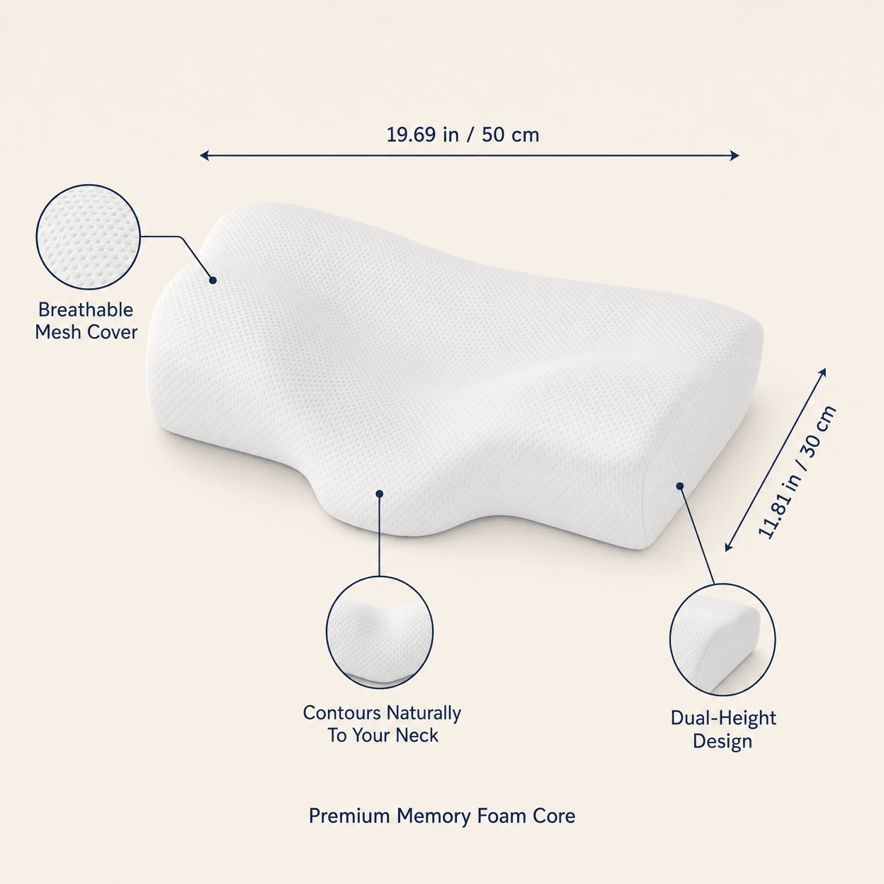Zenvia Align - Pro™ Cervical Pillow - Zenvia